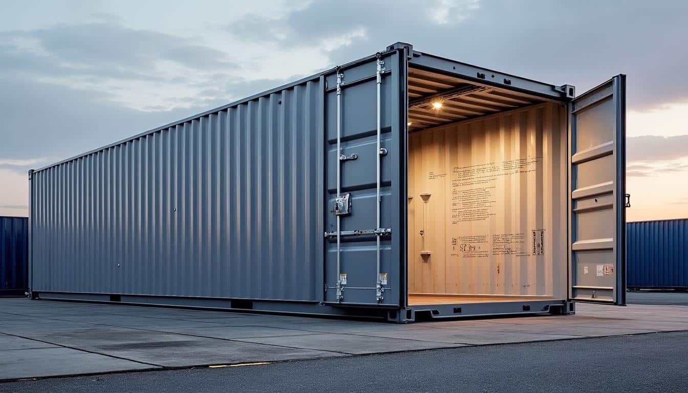 Illustration: Les dimensions exactes du conteneur de 40 pieds : extérieur et intérieur détaillés