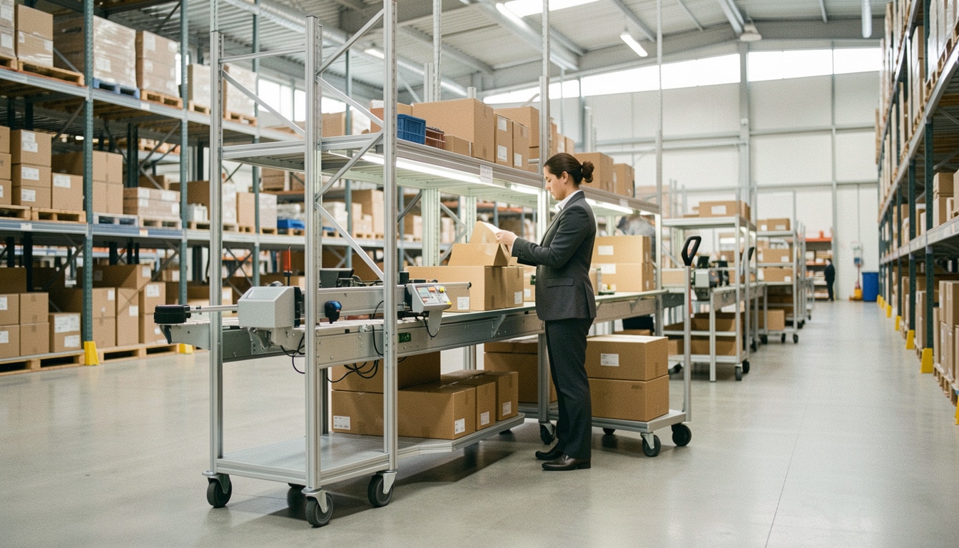 Chariot de picking sur mesure pour l’entrepôt