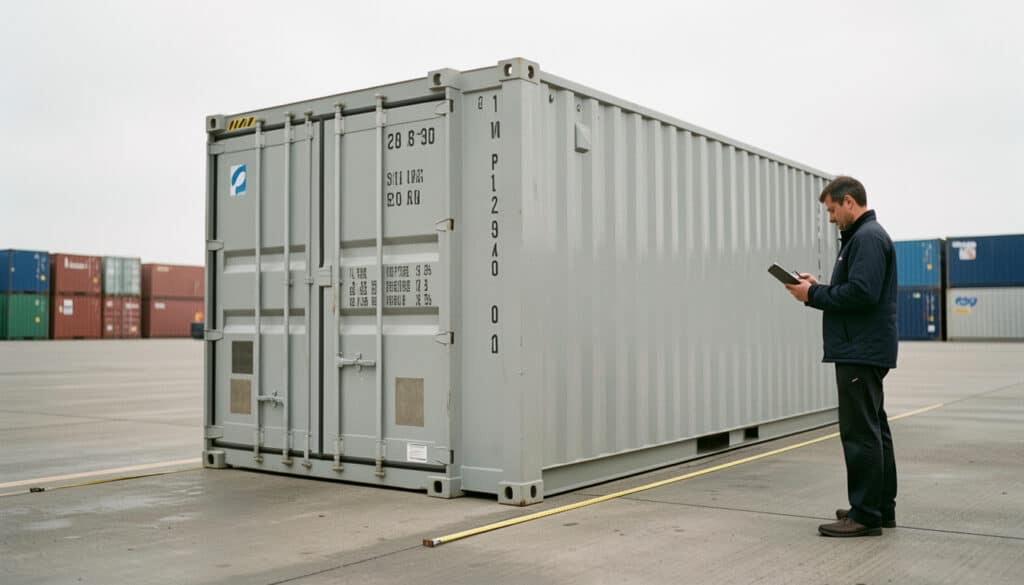 Surface d’un container de 20 pieds : calcul et dimensions
